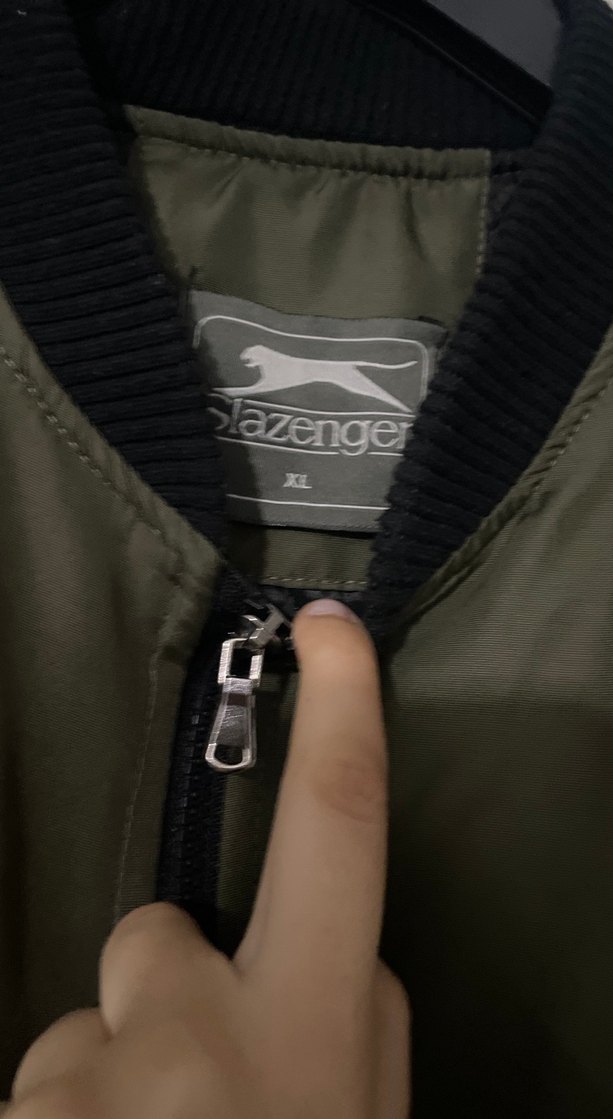 Haki Erkek Fermuarlı Streetwear Ceket - Görsel 3