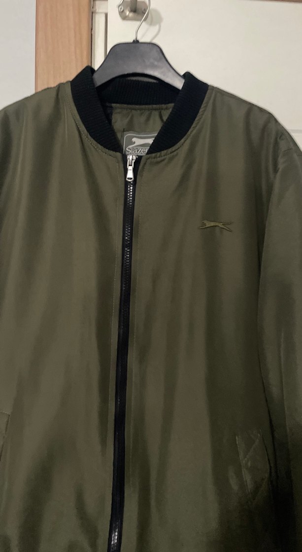 Haki Erkek Fermuarlı Streetwear Ceket - Görsel 2