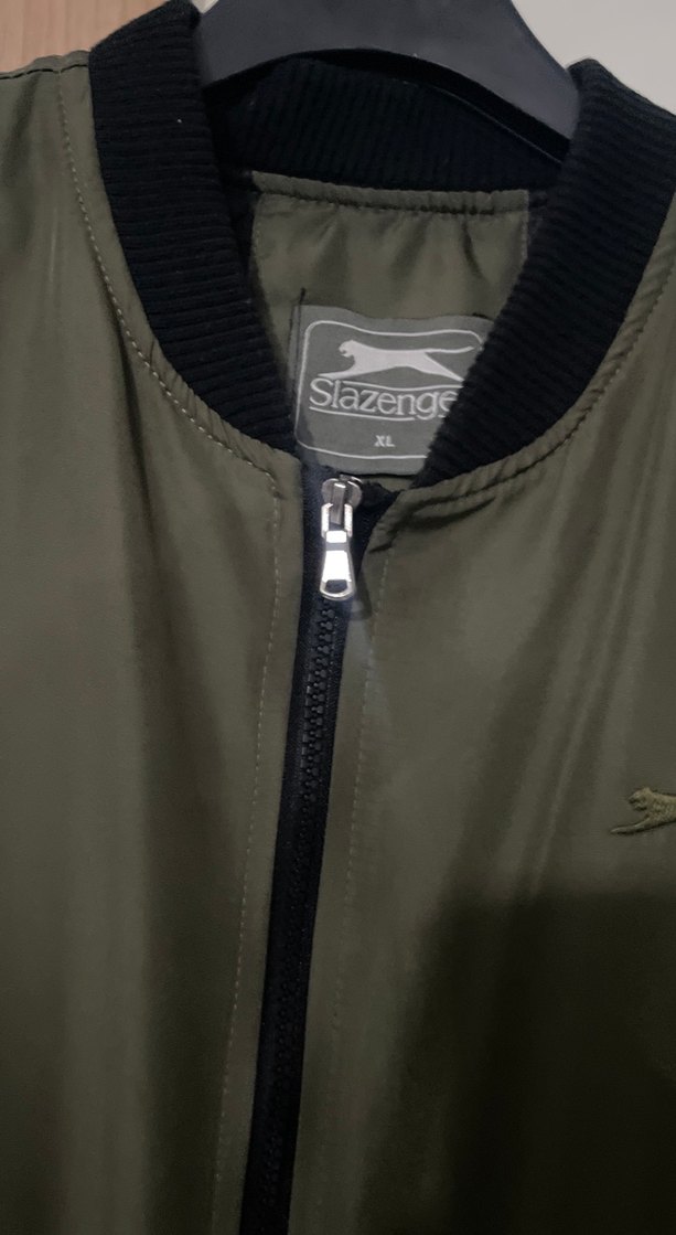 Haki Erkek Fermuarlı Streetwear Ceket - Görsel 4