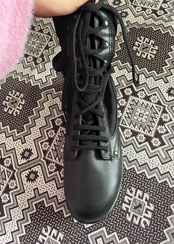 Siyah Kamuflaj Desenli Bağcıklı Erkek Bot - Görsel 2