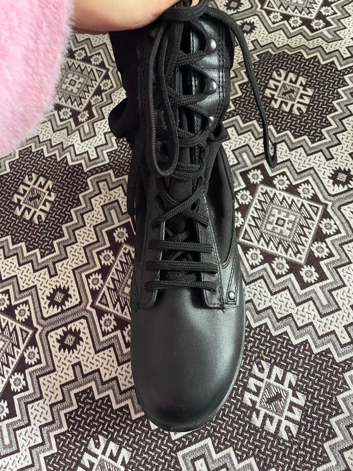 Siyah Kamuflaj Desenli Bağcıklı Erkek Bot - Görsel 2