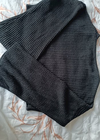 Siyah Kadın Triko Kazak - Görsel 2