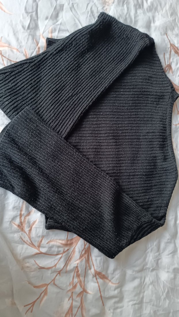 Siyah Kadın Triko Kazak - Görsel 3