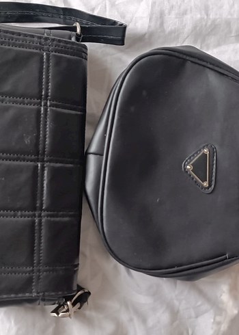 Siyah Deri kadın çanta - Görsel 3