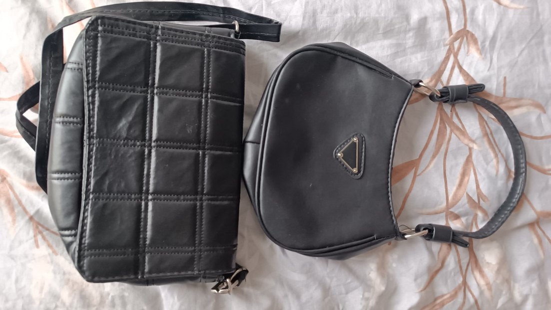 Siyah Deri kadın çanta - Görsel 3