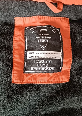 turuncu erkek çocuk mont 12-13 yaş - Görsel 3