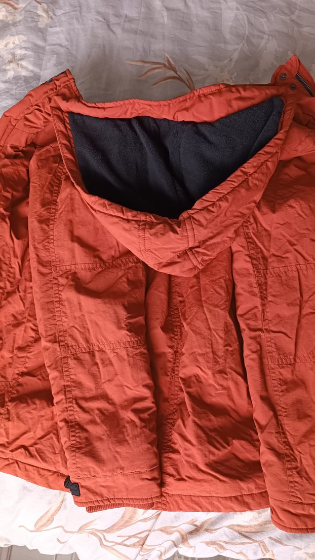 turuncu erkek çocuk mont 12-13 yaş - Görsel 4