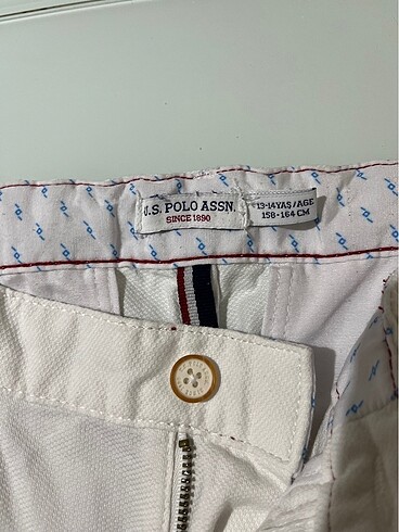 U.S Polo Assn. Beyaz erkek çocuk şort