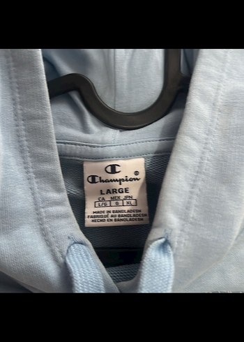 xl Beden Mavi Kapüşonlu Champion Sweatshirt