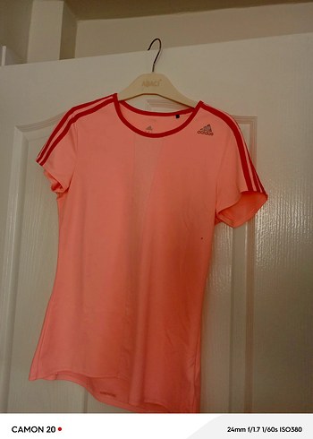 orjinal adidas Pembe Kısa Kollu Atletik Kadın Tişört