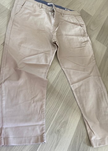 Bej Regular Fit Keten Erkek Pantolon