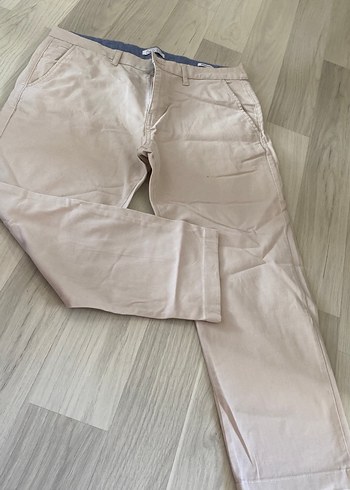 Defacto Bej Regular Fit Keten Erkek Pantolon