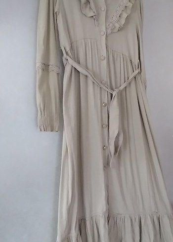 açık yeşil Vintage Elbise çocuk 10 11 yaştır 1.44 1.48 boy