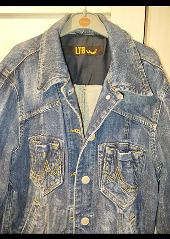 LTB Düğmeli Mavi Kadın Denim Ceket