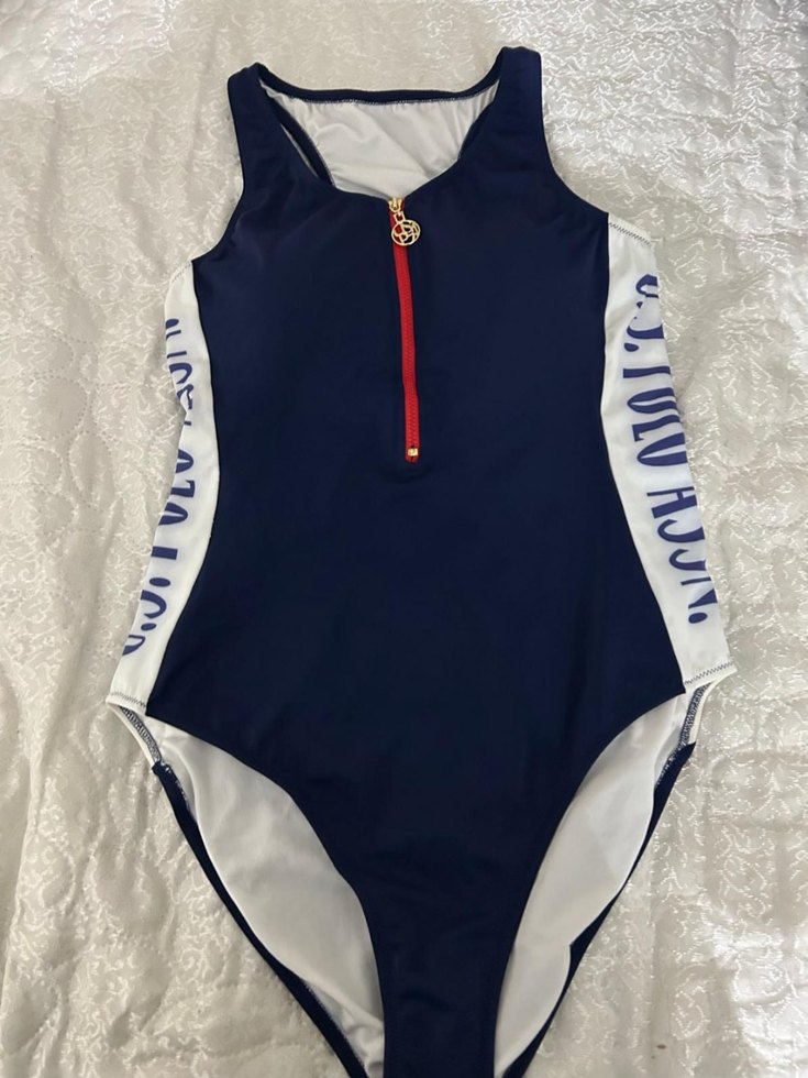 Kadın lacivert melanj mayo - Görsel 3