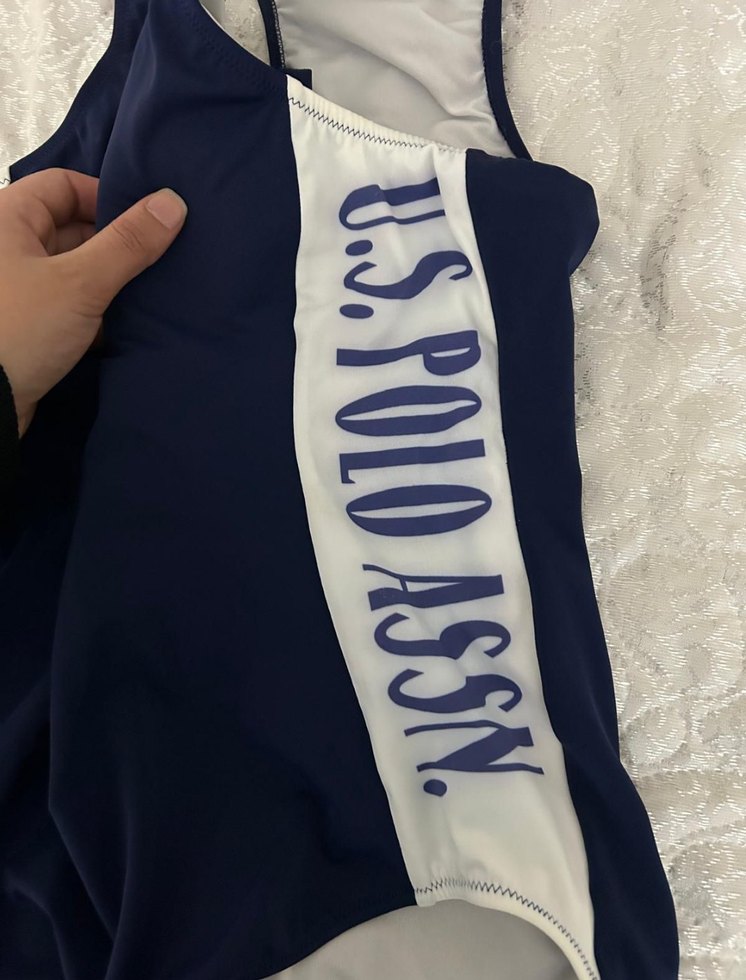 Kadın lacivert melanj mayo - Görsel 2