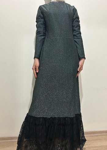 Siyah Uzun Gotik Kadın Elbise manken boyu 1.65 kilo 55 - Görsel 5