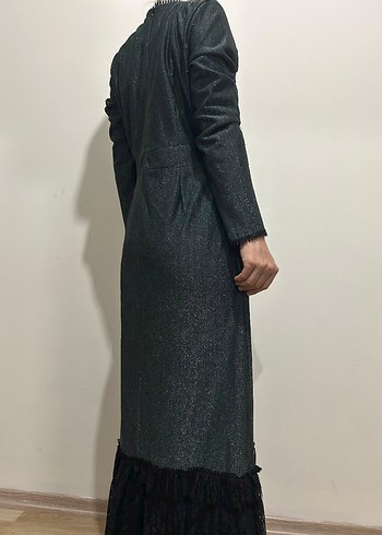 Siyah Uzun Gotik Kadın Elbise manken boyu 1.65 kilo 55 - Görsel 4