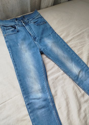 Diğer Kadın Mavi Denim Normal Boy Jean