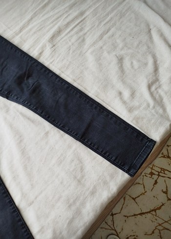 Diğer Gri Kadın Normal Kesim Denim Pantolon