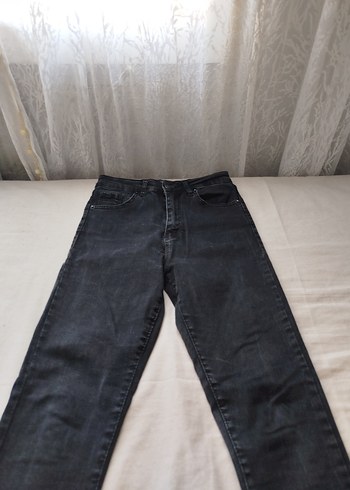 28 Beden Gri Kadın Normal Kesim Denim Pantolon