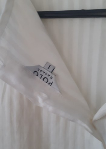 s Beden POLO GARAGE Beyaz Keten Piliseli Kolsuz crop bluz