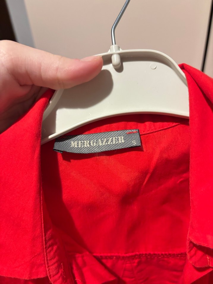 kirmizi incili gomlek - Görsel 3