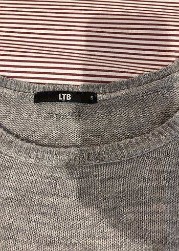 Gri Uzun Kollu Kadın Triko Ltb - Görsel 3