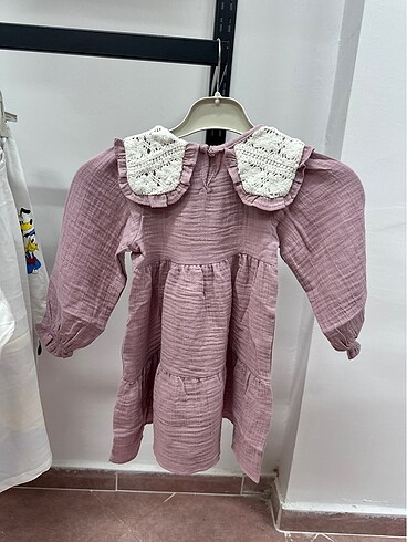 Zara Kız çocuk müslin kumaş elbise