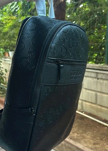 Guess Siyah Deri Kadın Sırt Çantası - Görsel 6