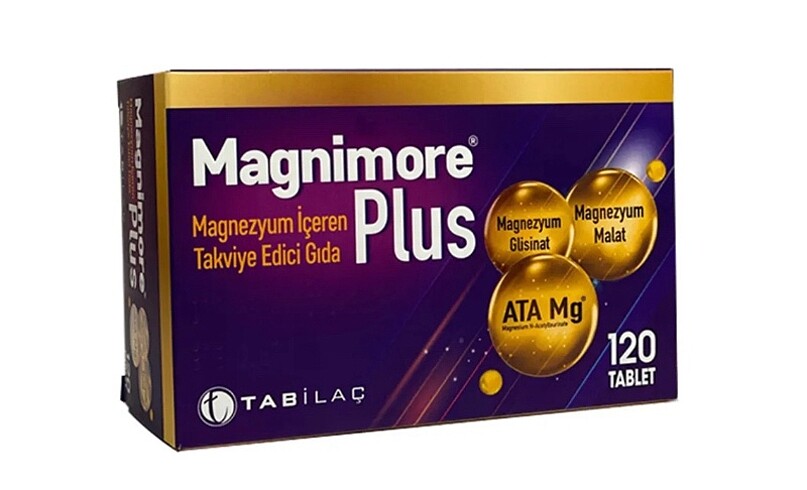 Magnimore Plus Magnezyum Takviye Edici Gıda 120 tablet