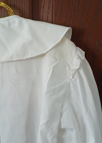 Nakışlı Yakalı Beyaz çocuk Gömlek - Görsel 10