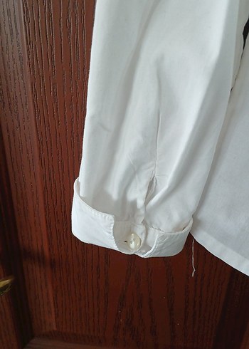 Nakışlı Yakalı Beyaz çocuk Gömlek - Görsel 6