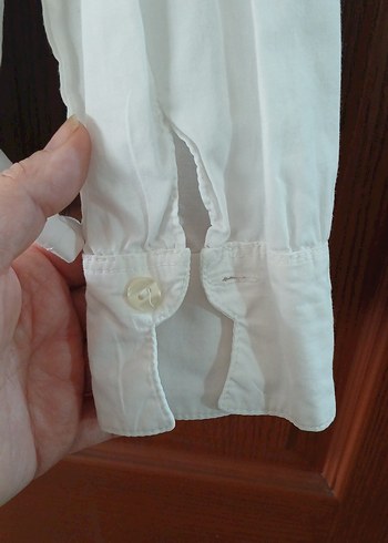 Nakışlı Yakalı Beyaz çocuk Gömlek - Görsel 7