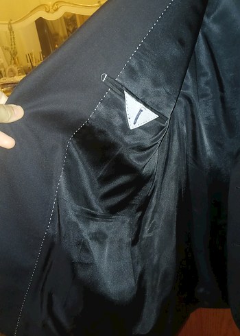 Erkek Siyah Klasik Kesim Takım Elbise kip 56 beden - Görsel 7