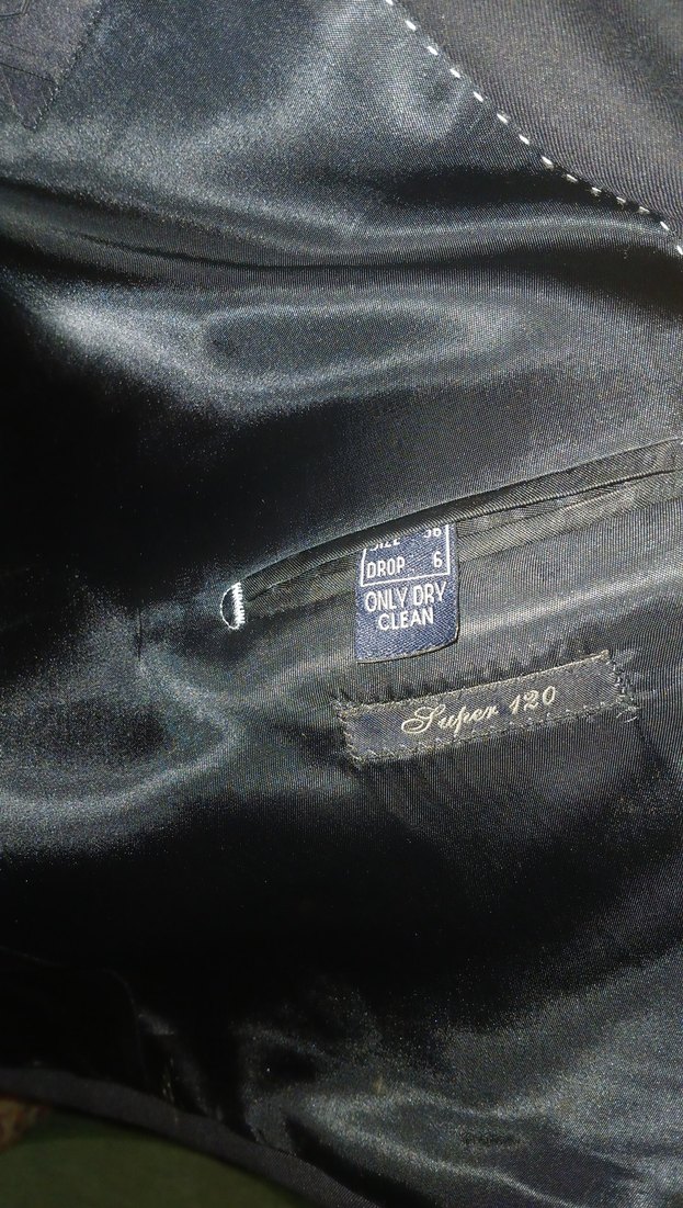 Erkek Siyah Klasik Kesim Takım Elbise kip 56 beden - Görsel 4