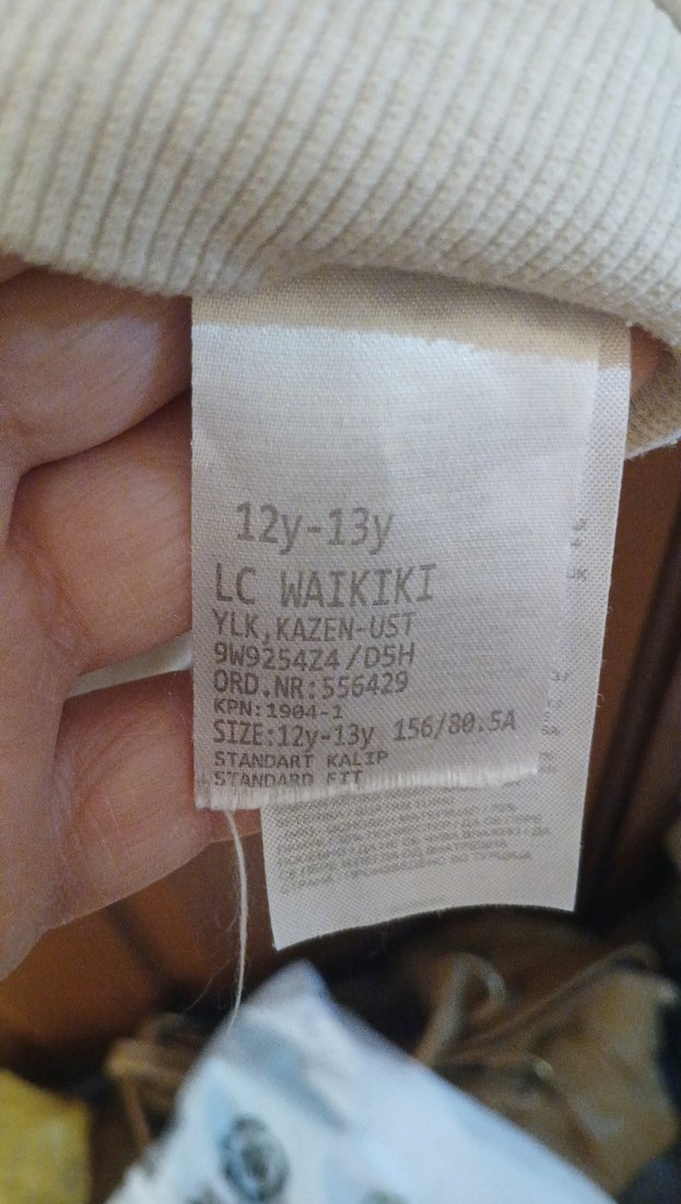 Kız Çocuk Bej Nakışlı Fermuarlı Yelek - Görsel 4