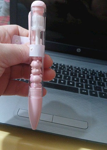 Pembe pastel tükenmez kalem - Görsel 2