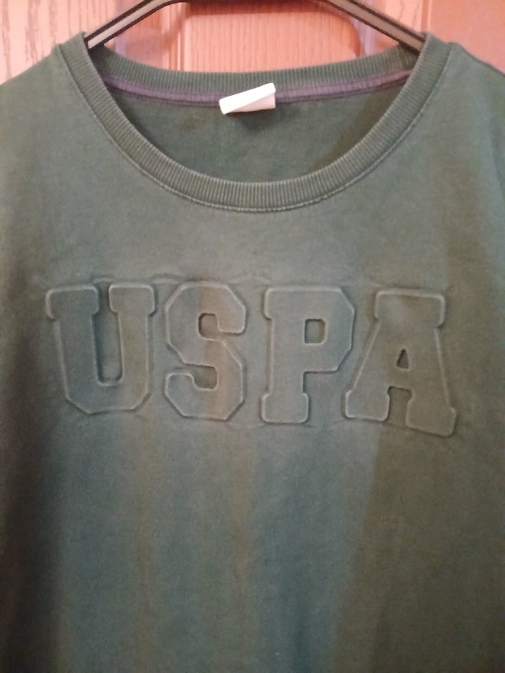 USPA Logolu Erkek Haki Sweatshirt - Görsel 2