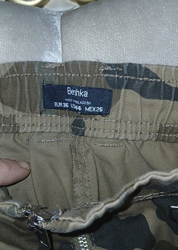 Kahverengi Kamuflaj Midi Mini Etek - Görsel 5