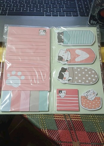 Pastel Renkli Kahverengi Kedi Temalı Aksesuar - Görsel 2