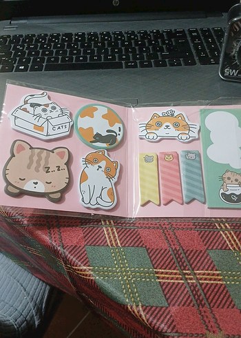 Kedi Temalı Doodle Tasarımlı Defter - Görsel 4