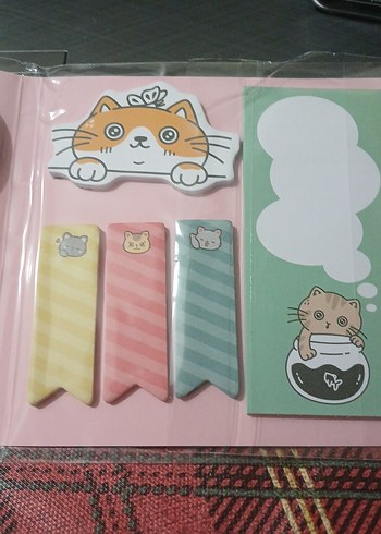 Kedi Temalı Doodle Tasarımlı Defter - Görsel 3