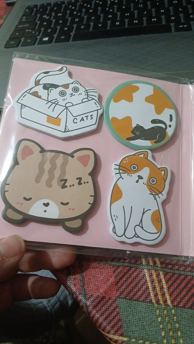 Kedi Temalı Doodle Tasarımlı Defter - Görsel 2