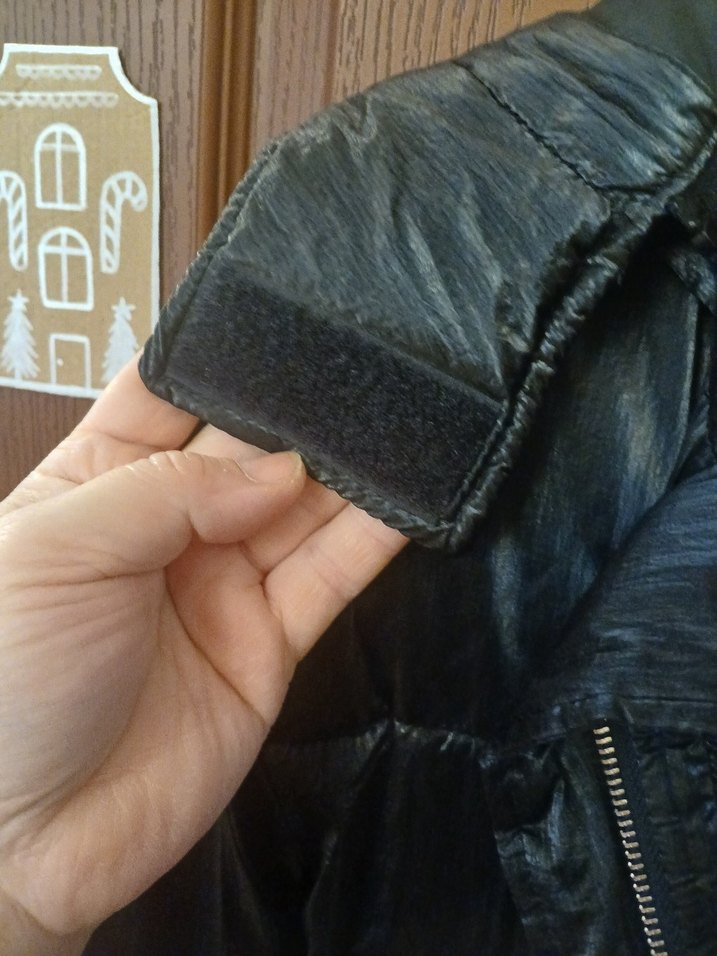 Düğmeli Siyah Deri Kadın Mont - Görsel 5