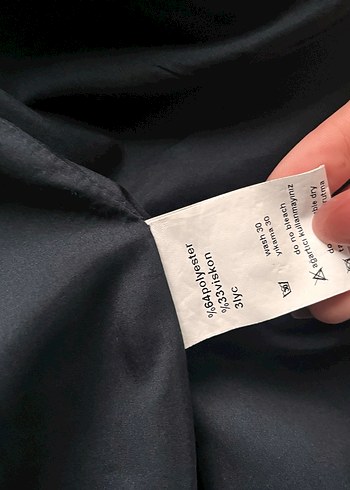 Lacivert Çizgili Kadın Blazer Ceket - Görsel 5