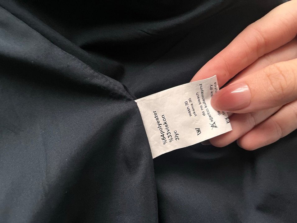 Lacivert Çizgili Kadın Blazer Ceket - Görsel 5