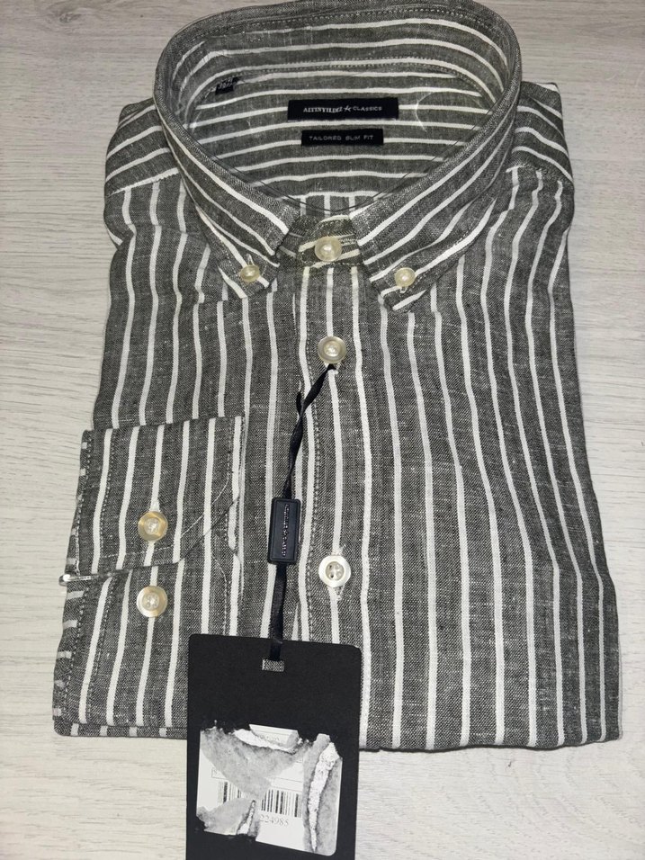 Altınyıldız M beden çizgili Gömlek - Görsel 2