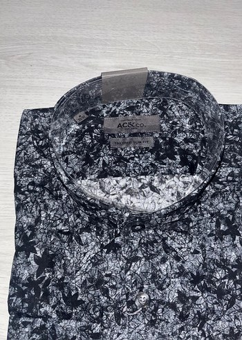 Altınyıldız M beden siyah gri gömlek - Görsel 2