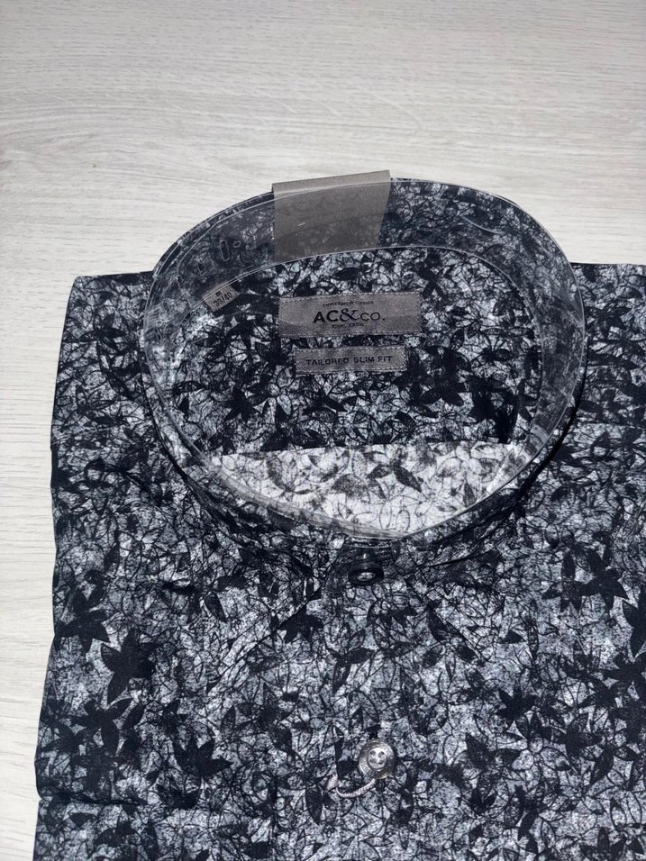 Altınyıldız M beden siyah gri gömlek - Görsel 2